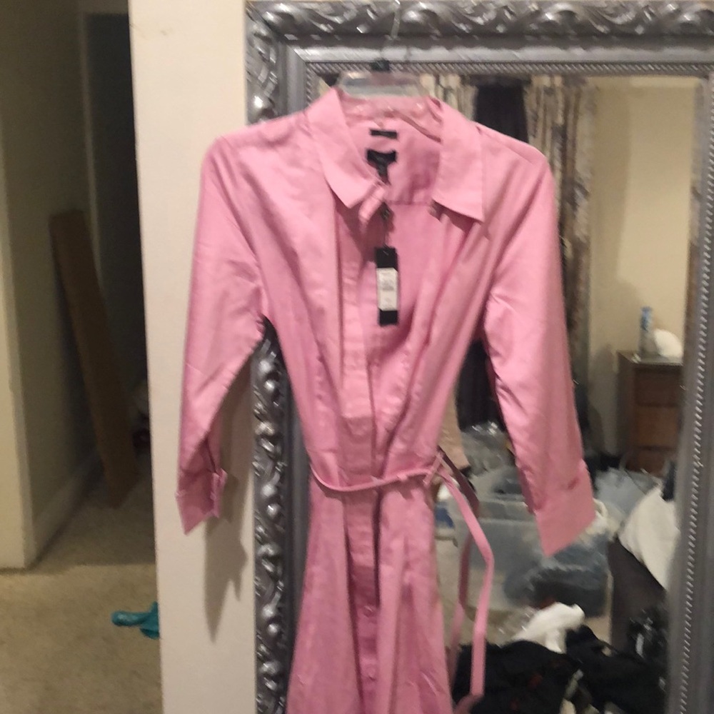 Dress mid sleeve  with belt